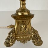 Lamp pique candle gilded bronze 60 cm, nineteenth century.