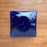 Scandinavian mid-century block glass vase, 1960s