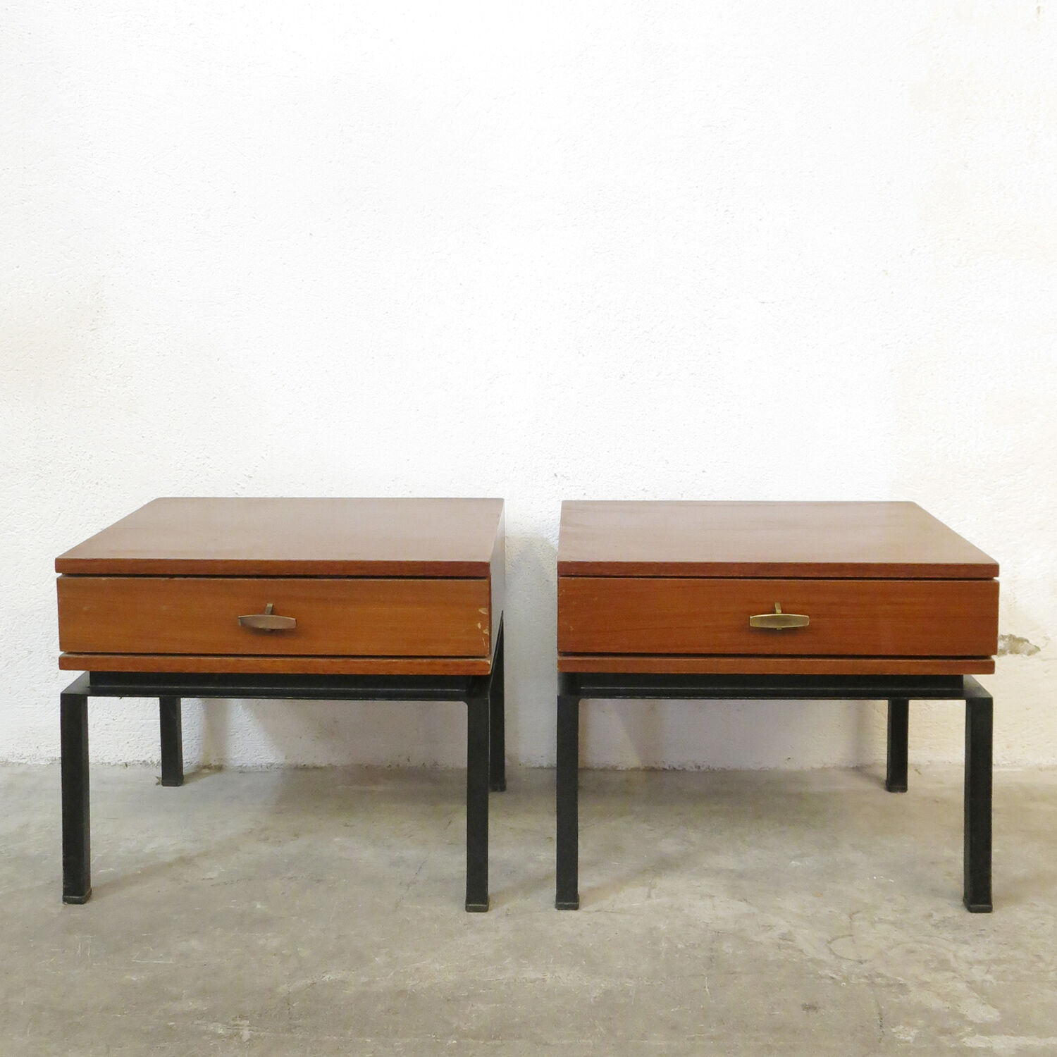 Pair of Marcel Gascoin bedside tables