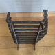 Large 19th century wrought iron log rack