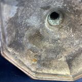 Pair of Louis XVI style silver-plated candlesticks