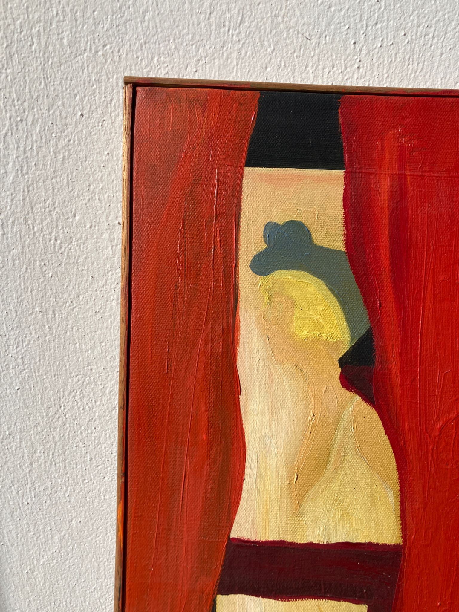 Peinture abstraite femme huile sur toile