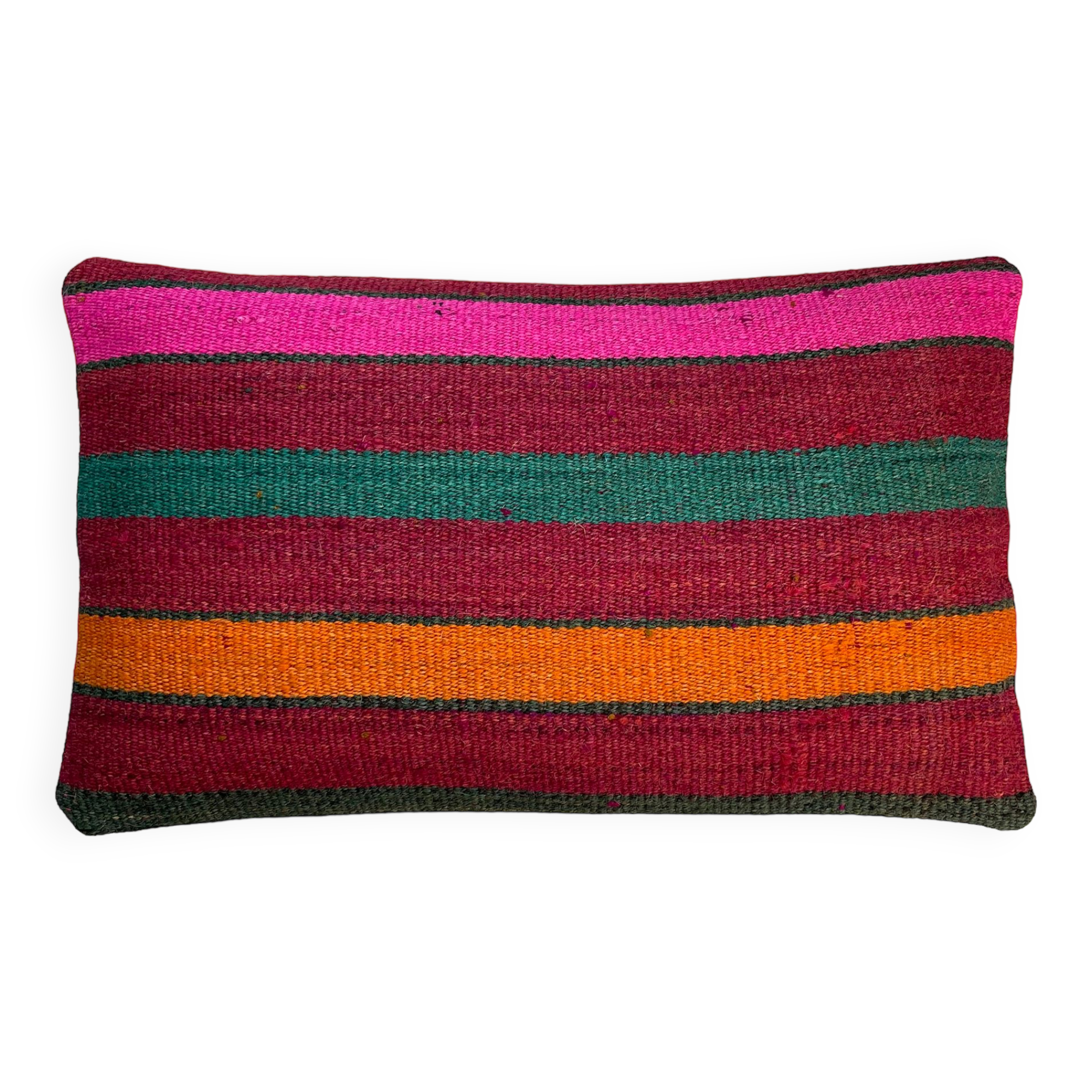 Vintage turkish kilim cushion cover, 30 x 50 cm