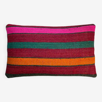 Housse de coussin kilim turc vintage, 30 x 50 cm