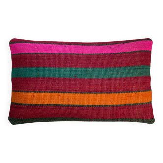 Housse de coussin kilim turc vintage, 30 x 50 cm