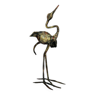 Salvino Marsura, brutalist bird sculpture, 1950s, iron