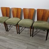 4 art deco dining chairs by Jindrich Halabala