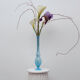 Vase soliflore blue glass