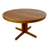 Vintage 70s Scandinavian design oak extendable table