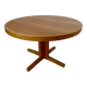 Vintage 70s Scandinavian design oak extendable table