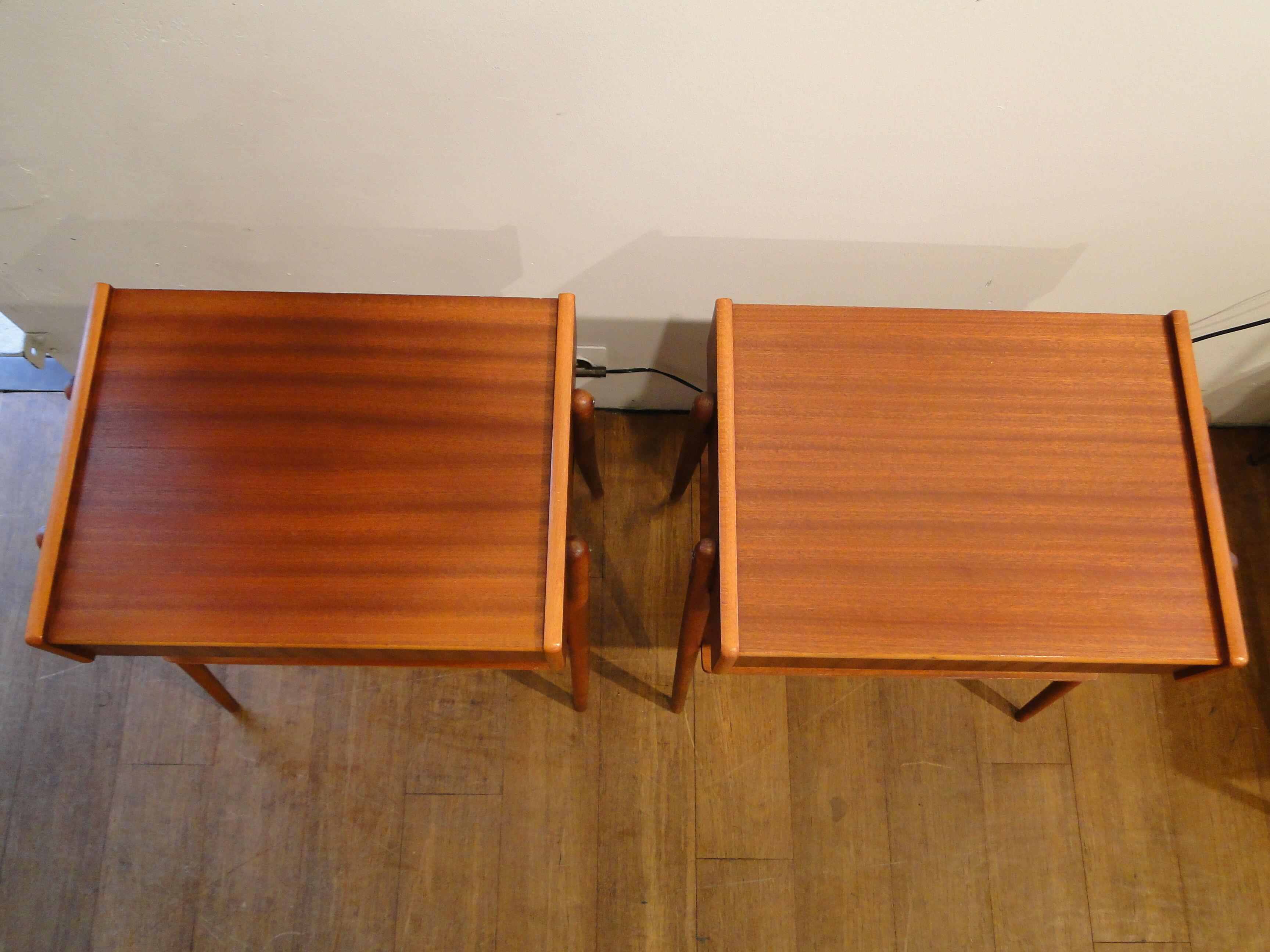 Teak bedside pair AB Carlstrom - Co Màbelfabrik 1960