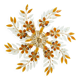 Large amber crystal floral chandelier – Maison Baguès style