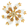 Large amber crystal floral chandelier – Maison Baguès style