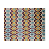 Knotted design rug wool 236 x 188 cm
