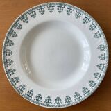 6 antique deep plates in Gien earthenware