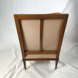 Louis XVI style armchair and pouf