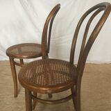 Set of 5 chairs Bistro cannate early twentieth