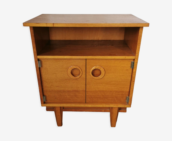 Chevet vintage 1970 bois clair