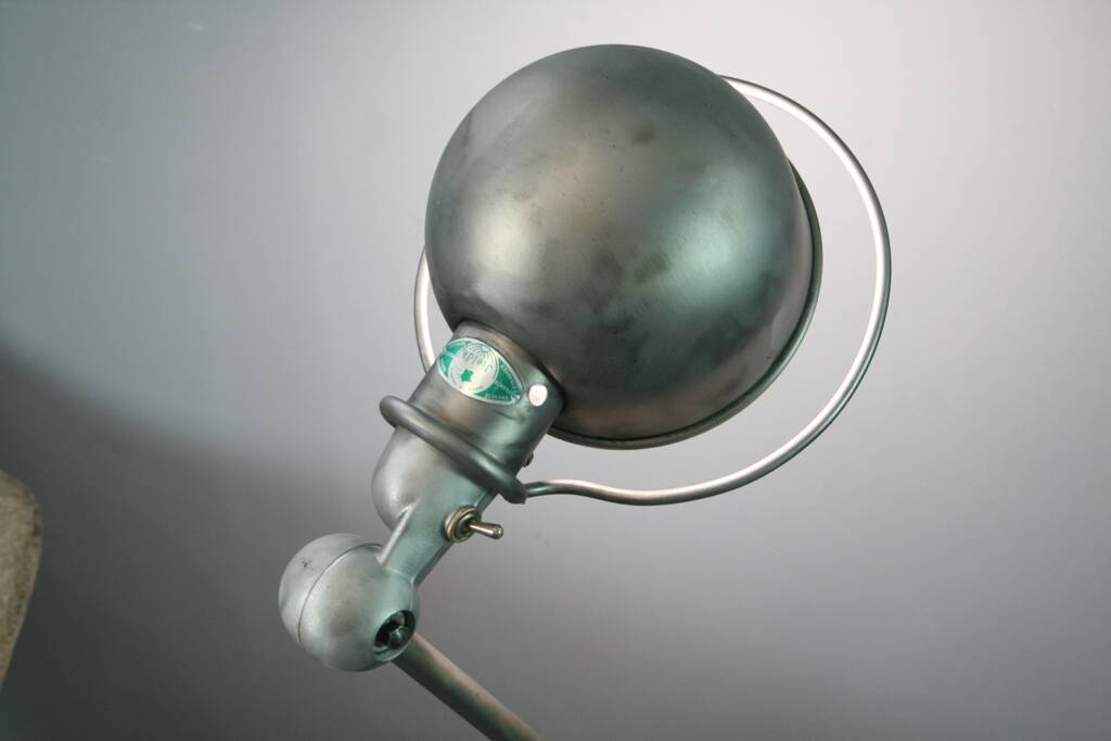 Lampe jieldé 4 bras vernis incolore mat industriel vintage