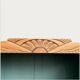 Parisian glass cabinet art deco raw wood