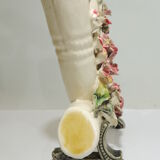 Old ceramic bouquet maker from the 1930s - Vintage Victorian French Majolica