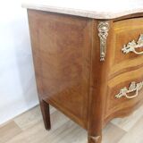 Pink marble top chest of drawers