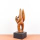 Dragoljub Milosevic - Vintage plaster sculpture "Standing Couple" circa 1970