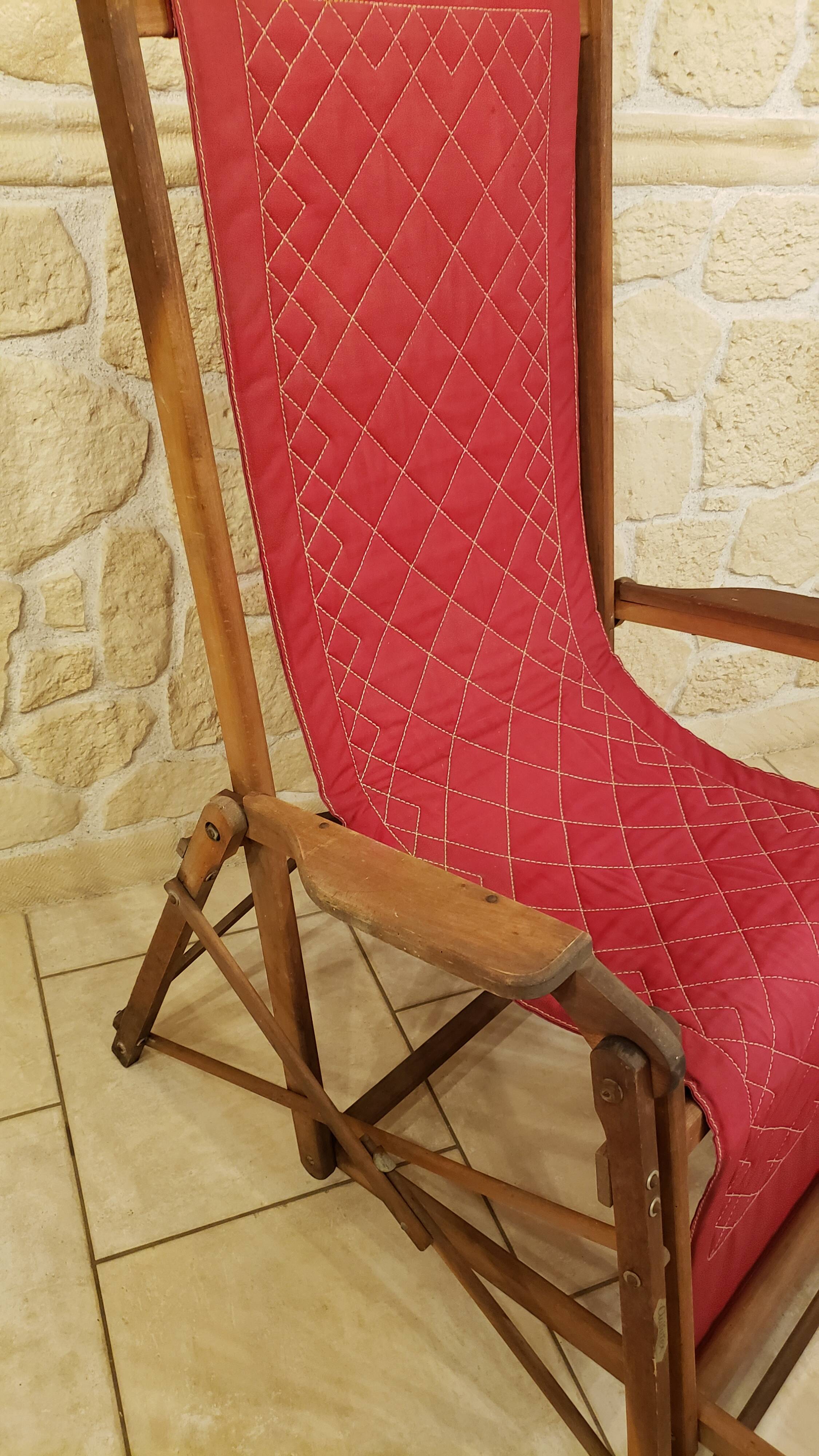 CLAIRITEX folding liner deck chair