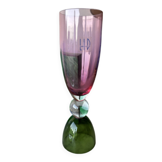 Murano glass vase signed marcello furlan 1990