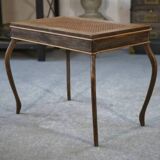 Table d’appoint en chêne et cannage 1960’s