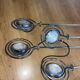 4 adjustable chrome Mole Richardson spotlights