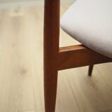 Set of four teak chairs, Danish design, 1960s, designer: H.W. Klein