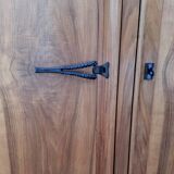 3-door walnut wardrobe