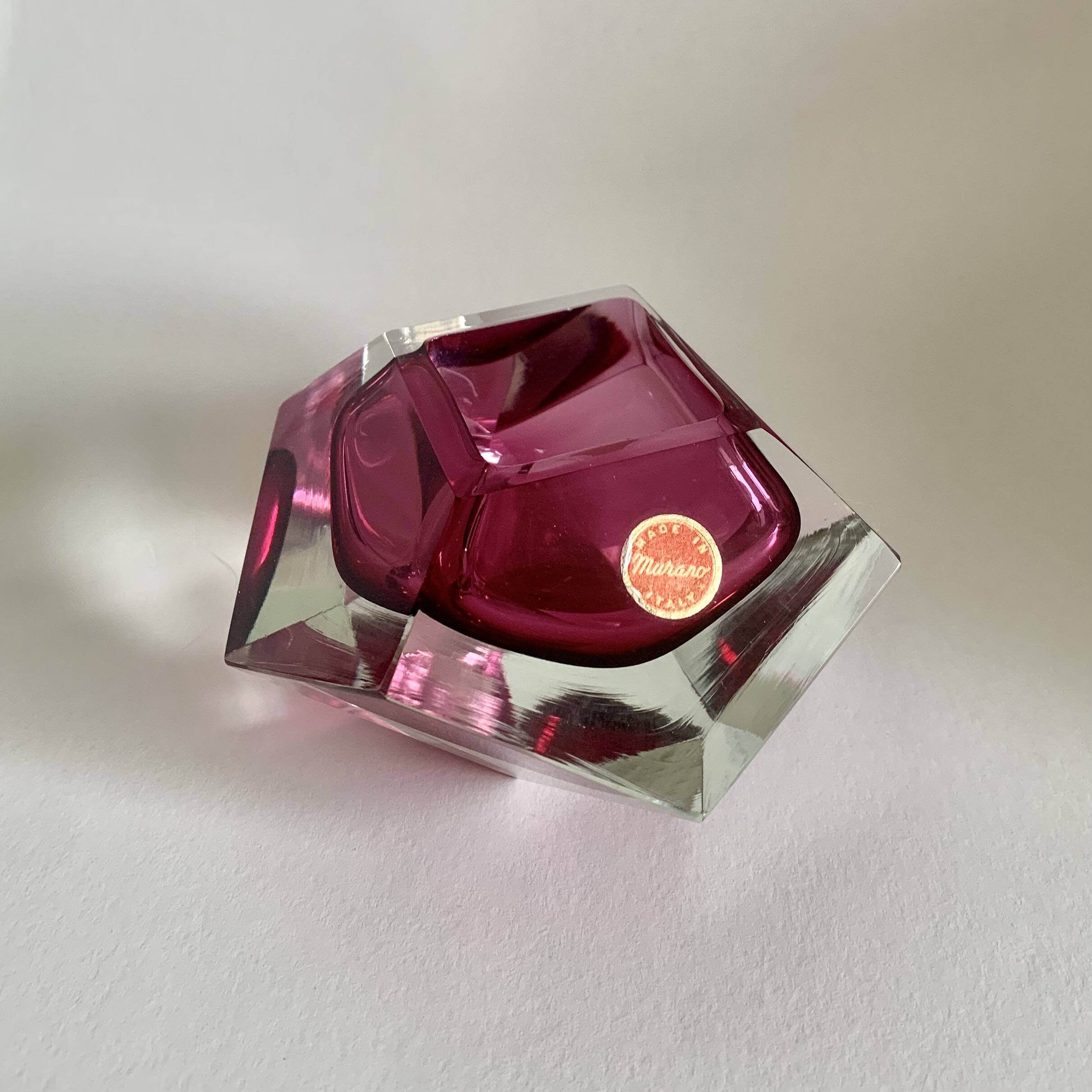 Cendrier de F. Poli pour Murano, Italie, années 1960