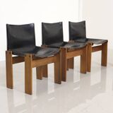 Set of 6 "Monk" Chairs by Afra & Tobia Scarpa for Molteni 70's