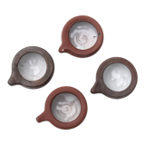 Sandstone shells by Jeanne and Norbert Perlot, 60s