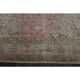 1970s Vintage Persian Handmade Wool Cotton Pink Area Rug 243x353