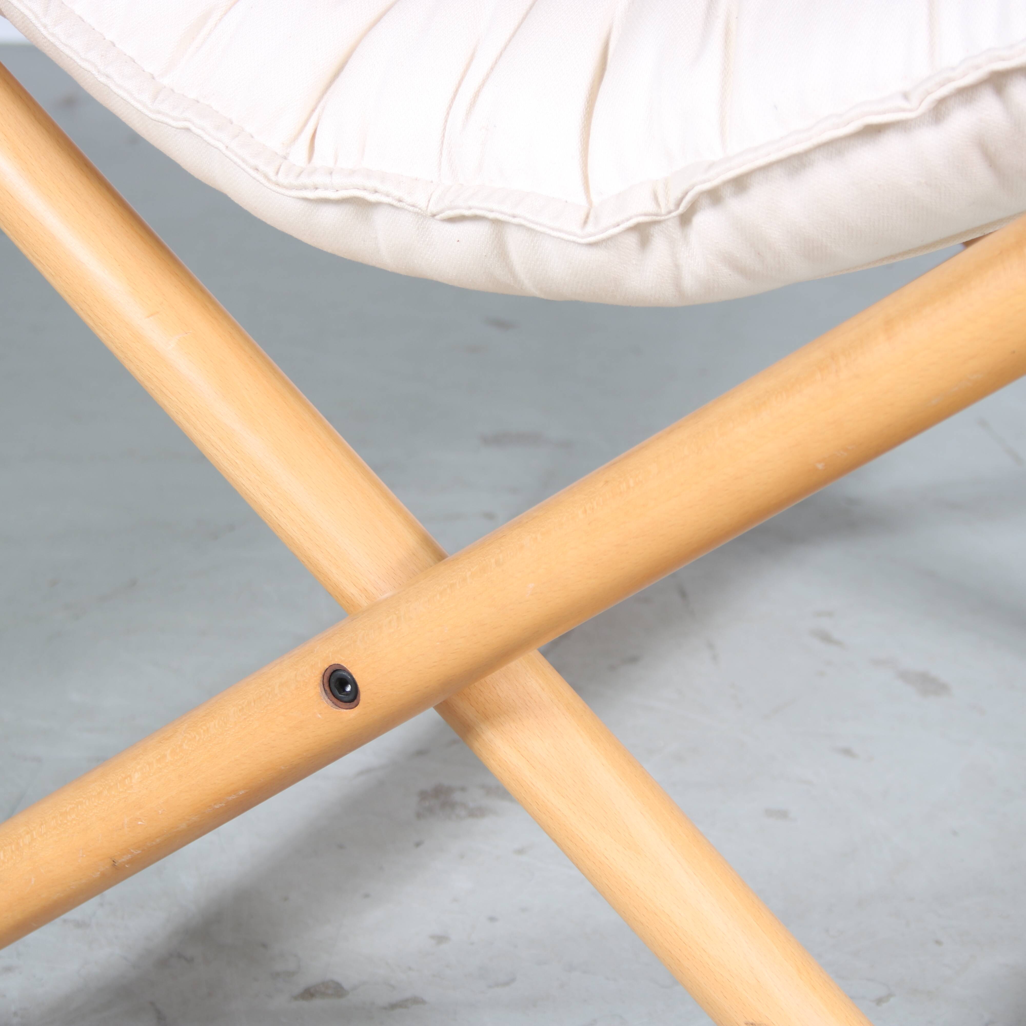 Chaise Vico Magistretti « Regina D'Africa » avec tabouret pour Alias, Italie 1970