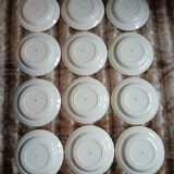 12 assiettes creuses anciennes "Capri "