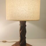 Lampe sculpture en bois, 1950