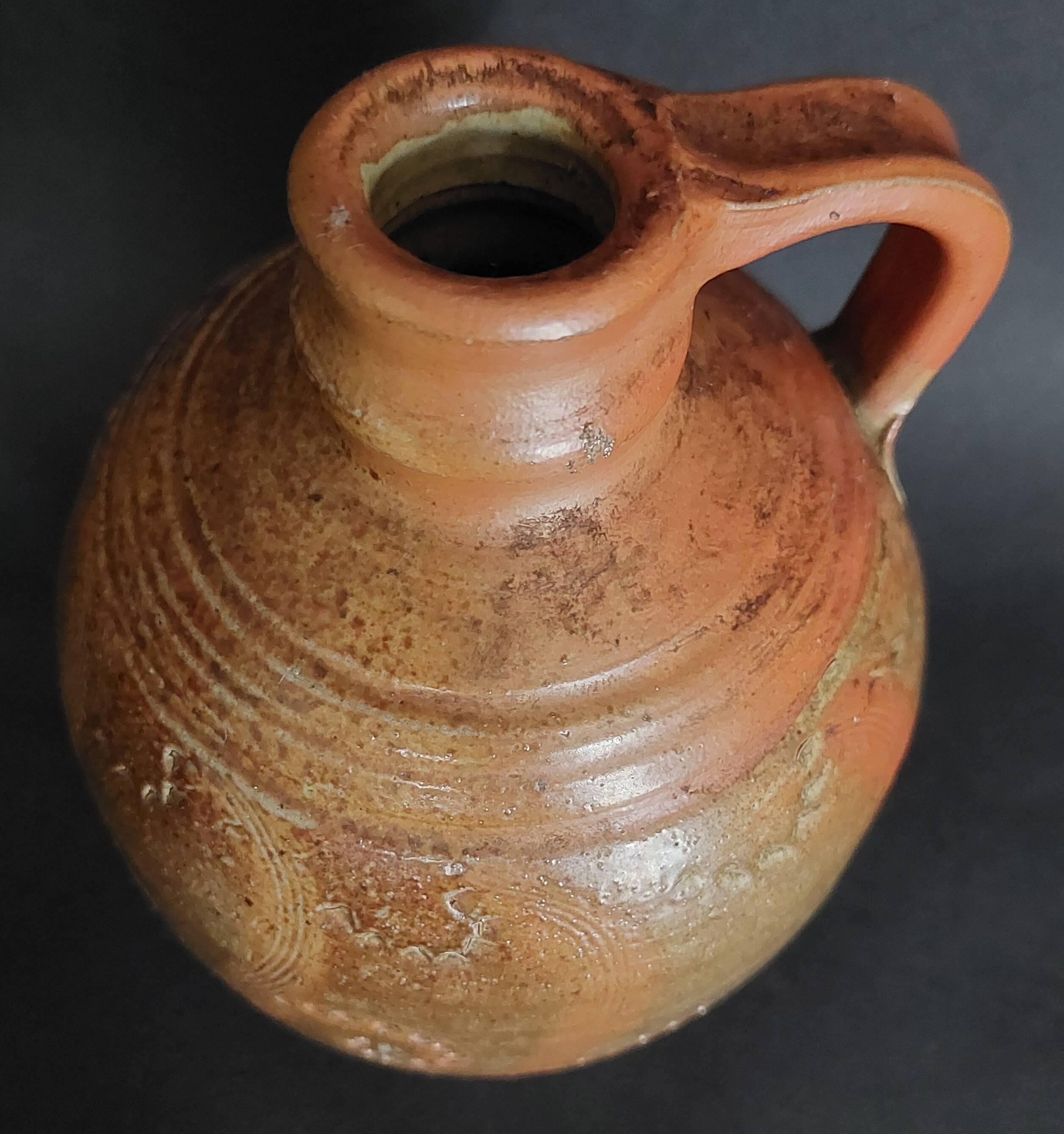 Carafe grès XXème grès au sel Perrine Léger l'atelier d'en haut Gard