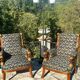 Pair of Mahogany Bergère Armchairs with Chimera Motifs, 19th Century