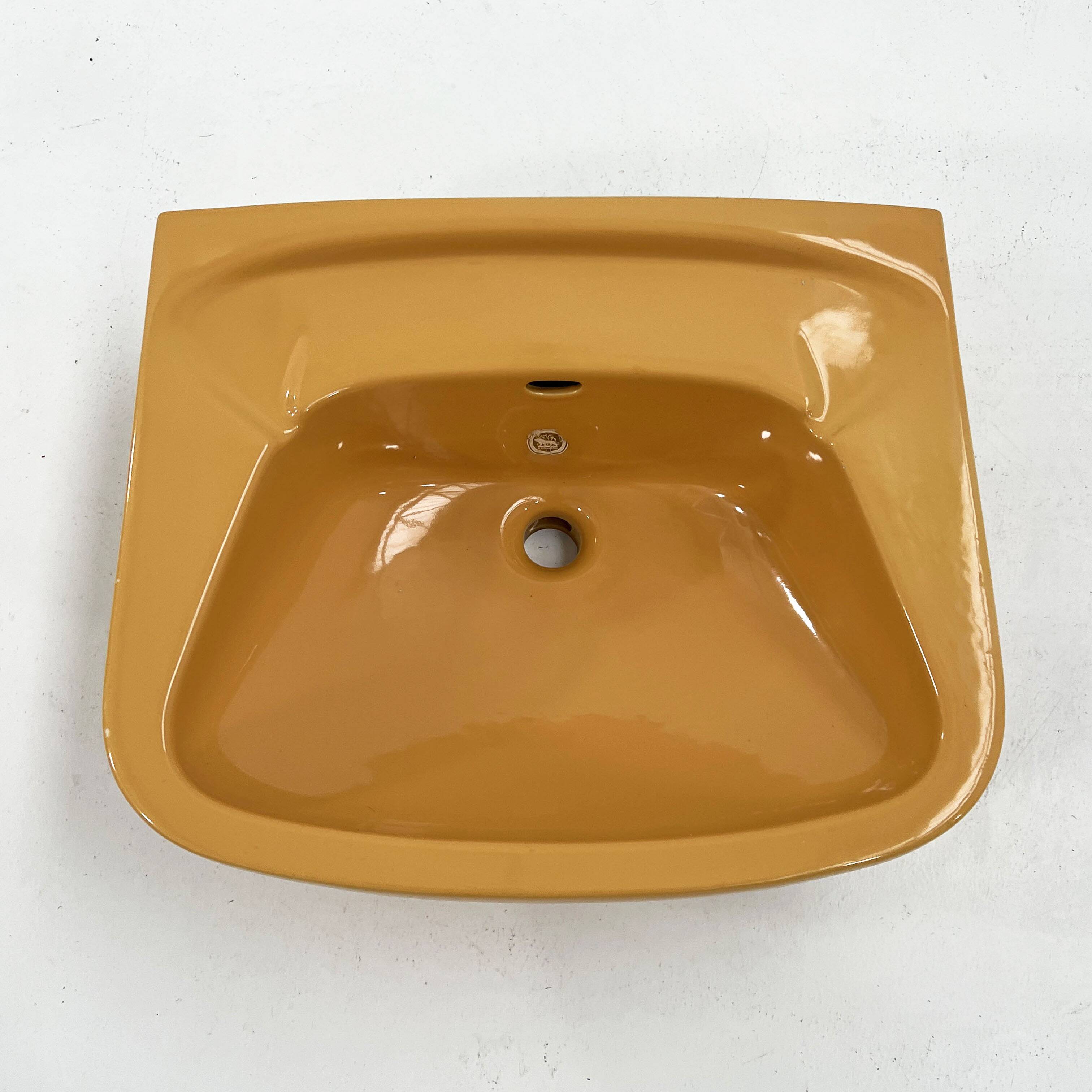 Vintage Sink L Mustard by Keramag Keravit, 1980