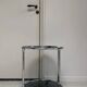 Vintage round chrome trolley / serving cart