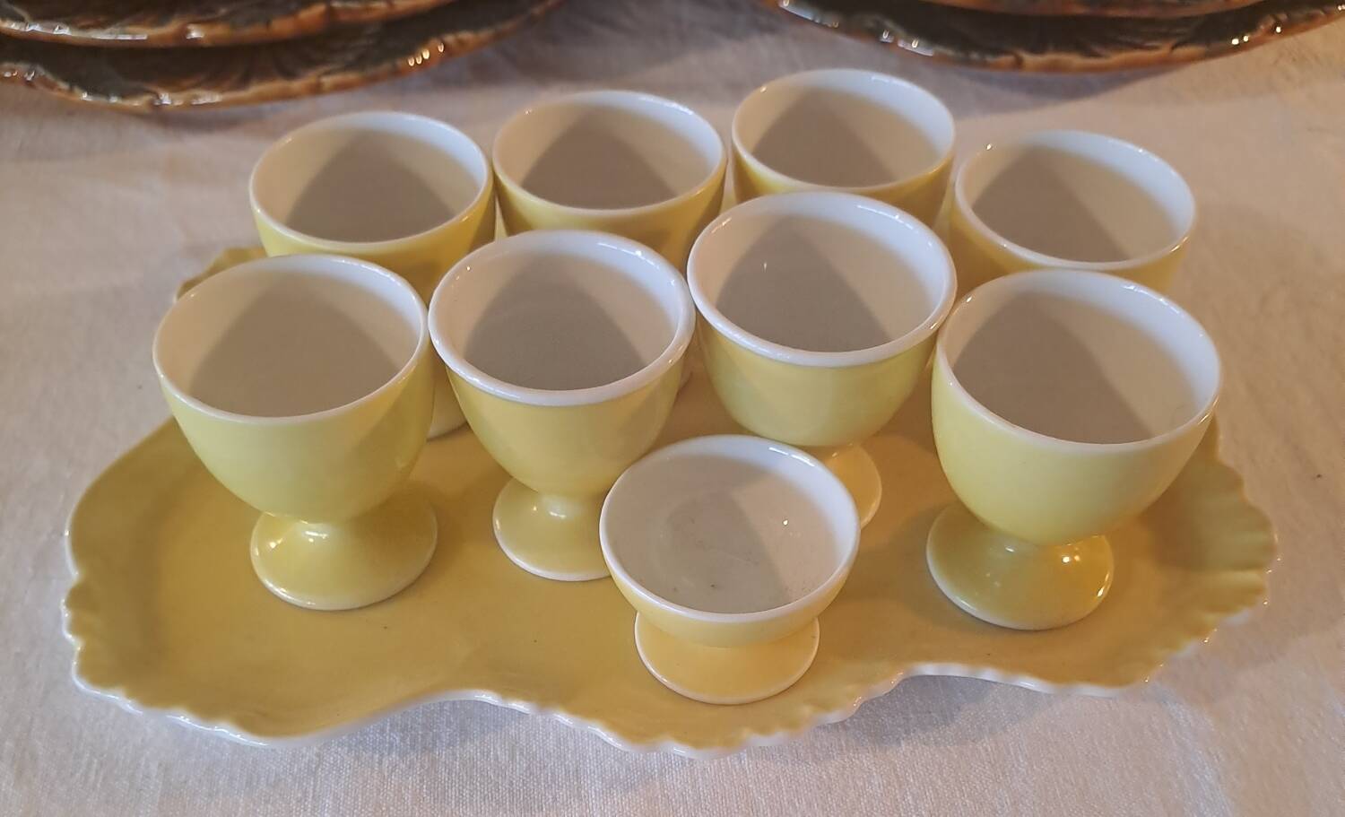 Limoges porcelain egg cups