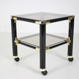 Mid-century small glass table, Vet For, Italy.