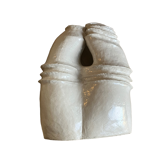 Modernist vase in glazed ceramic