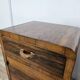 Art Decò walnut bedside tables with door and drawer
