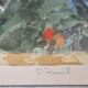 Watercolour 1981 "The Eucalyptus of Kelinda", signed S. Zurich and framed.