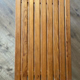 Pine slatted coffee table